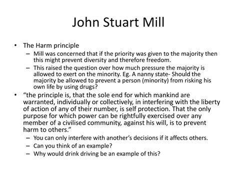 explain the harm principle given by js mill