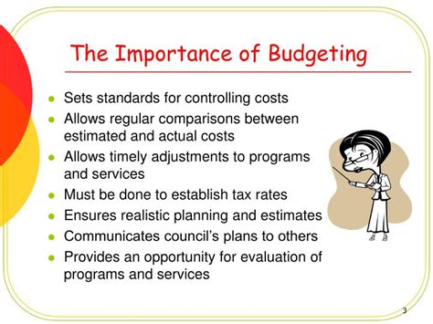 explain the importance of budgeting in development planning