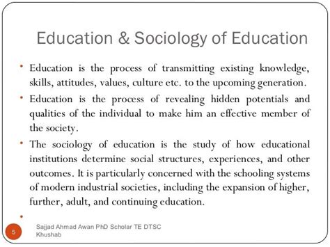 explain the importance of education in social structure development