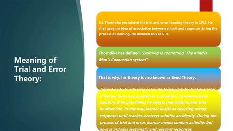 explain the law of learning formulated by thorndike trial and error theory