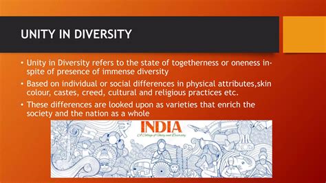 explain the meaning of unity in diversity with example from india