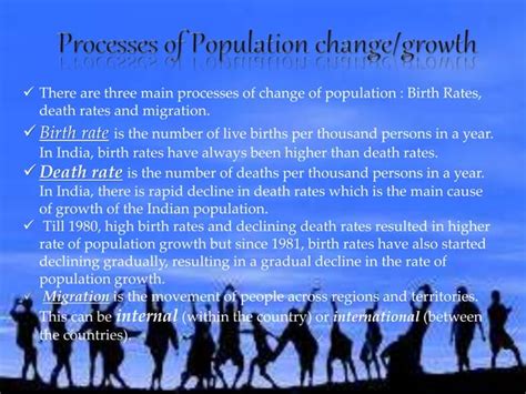 explain the process of population growth class 9
