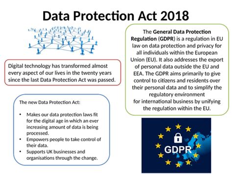 explain the purpose of the data protection act 2018