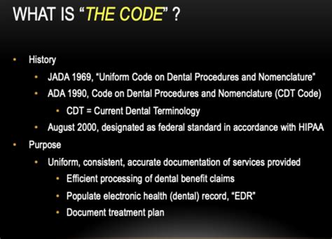 Explain The Reasons For Dental Procedures And Coding Quizlet