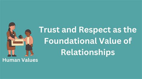 explain the role of trust in human relationships why is it considered a fundamental value