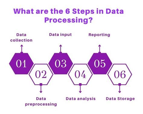 explain the steps of data processing
