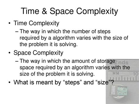 explain time and space complexity of an algorithm with example