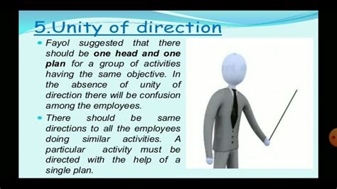 explain unity of direction principle of management