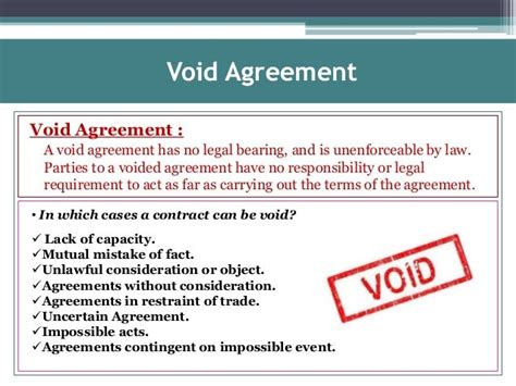explain void contract with example