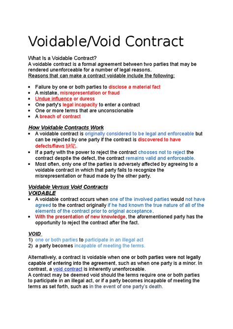 explain voidable contract with example