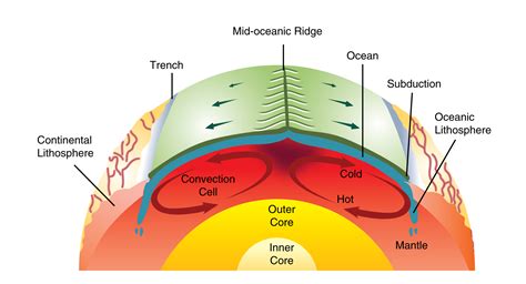 explain what a convection current is and how it causes plate tectonics