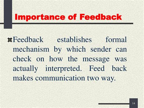 explain why feedback is important in the communication process