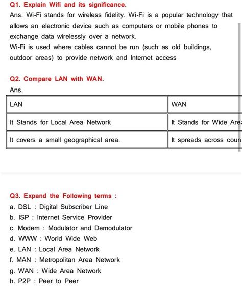 explain wifi and its significance class 10