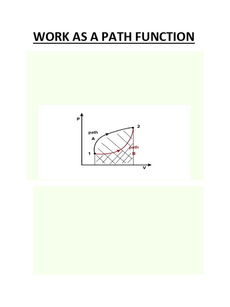 explain work is path function