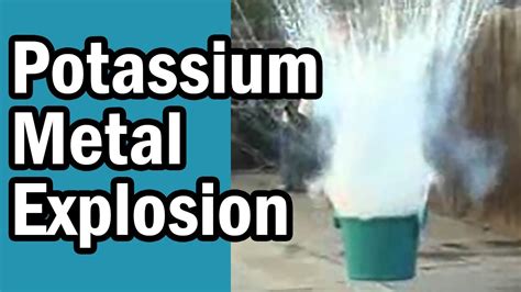 AMAZING PotassiumWater explosion YouTube