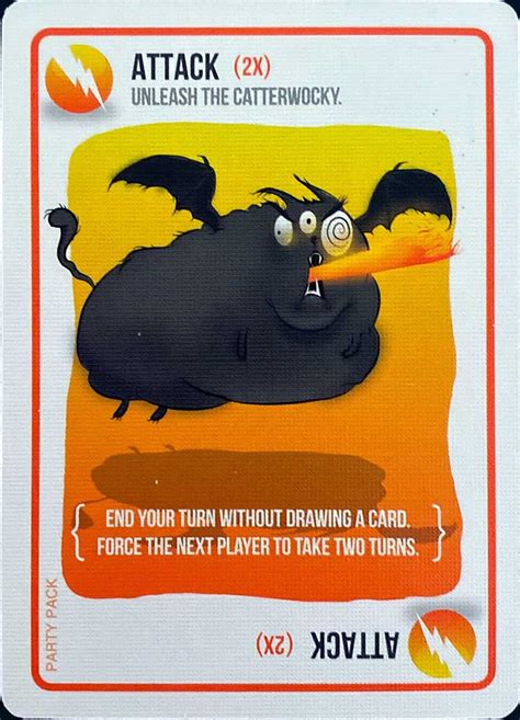 Exploding Kittens Rules Attack Card