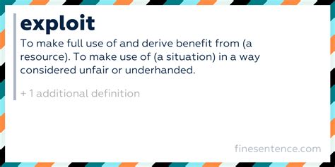 exploit synonyms meaning