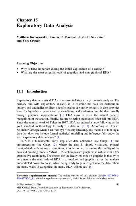exploratory data analysis report template