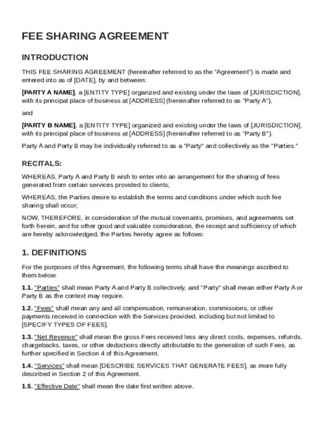 Explore Fee-Sharing Arrangements