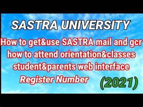 Explore The Sastra Parent Web Interface
