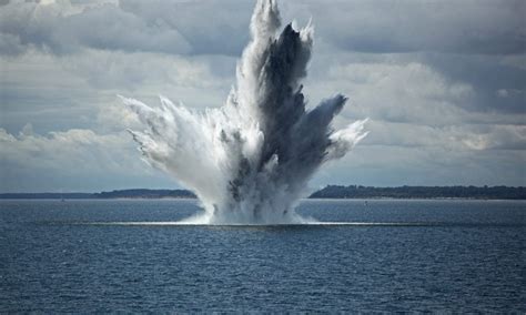 explosion in the ocean