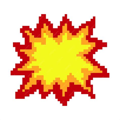 explosion pixel art