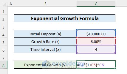 How To Calculate Exponential Growth In Excel Haiper