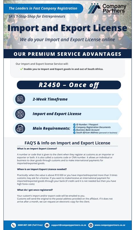 export and import licence in south africa