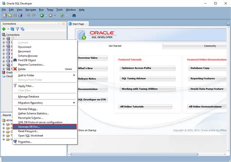 export data dictionary from oracle sql developer
