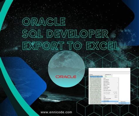 export data in oracle sql developer