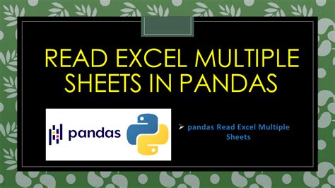 export data to multiple excel sheets in python