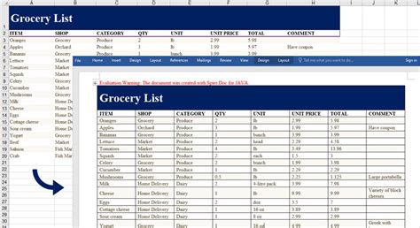 export excel columns to word table