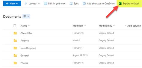 export excel to sharepoint document library