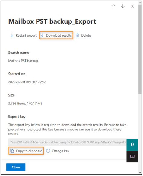 export in-place archive to pst office 365