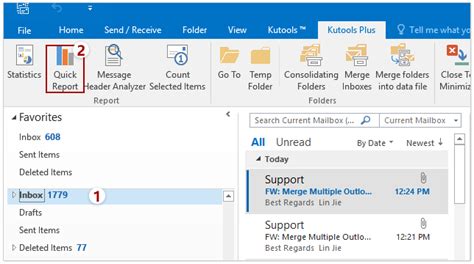 export outlook folder names to excel