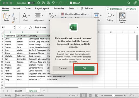 Export Sheet From Excel To Csv