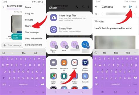 export text messages from android to email