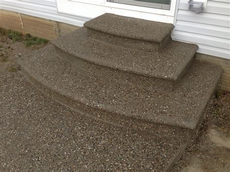 Exposed Aggregate Concrete Steps