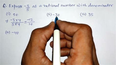 express 2 3 as a rational number with numerator