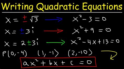 express a quadratic function in standard form