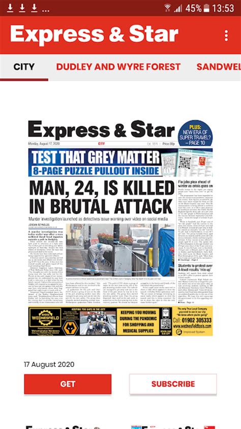 Express And Star Paper