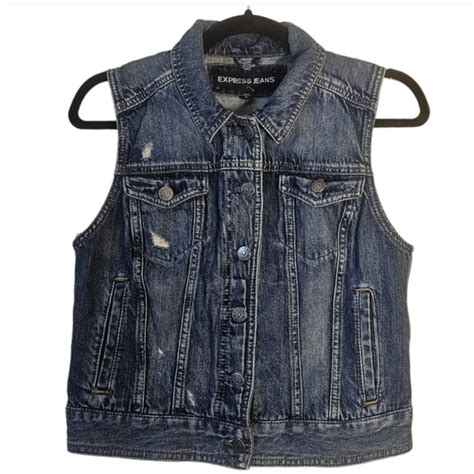 express denim vest