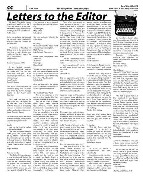 express news letters to the editor