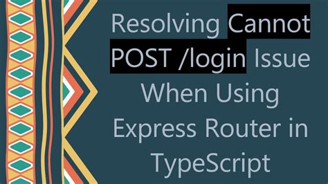 Express Router Cannot Get