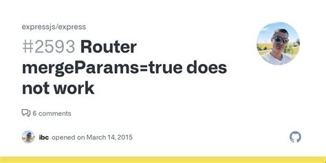 Express Router Mergeparams