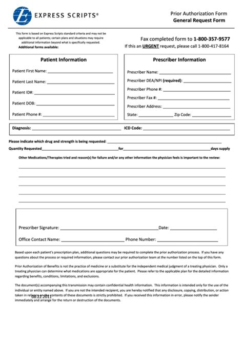 express scripts prior authorization form general request form