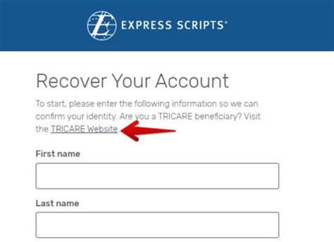 express scripts tricare pharmacy login page
