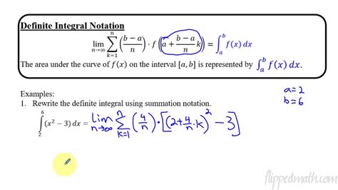expressing riemann sum as definite integral