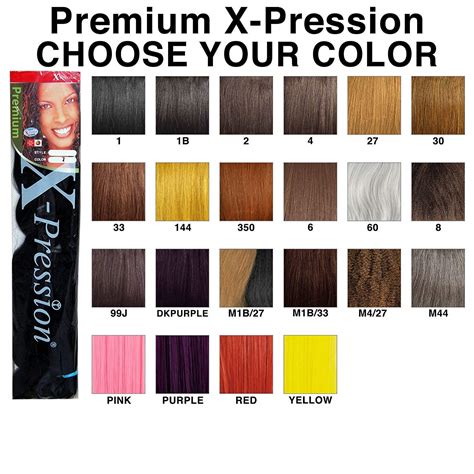 Ombre Xpressions Kanekalon Braiding Hair Colors 24'' 100g Ombre