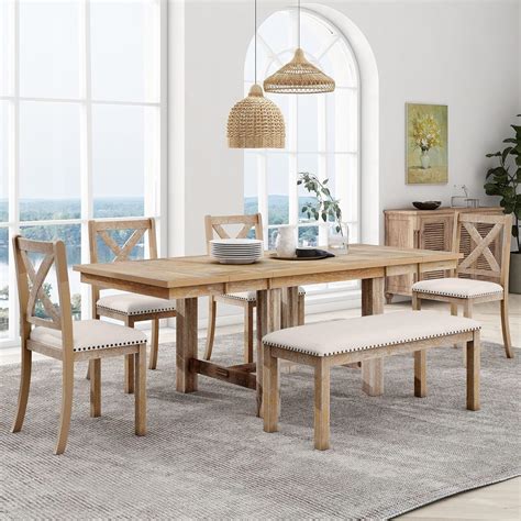 Extendable Dining Sets With 6 Chairs